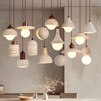 Suspension moderne minimaliste en pierre, luminaire de luxe en travertin pour la décoration intérieure de restaurants, hôtels, cafés et boutiques