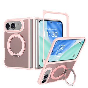 Funda Híbrida Ultra Delgada Magnética de TPU y PC para iPhone 18 Fold con Anillo Soporte Giratorio y Acabado Mate, Compatible con OEM/ODM - Product Image 4