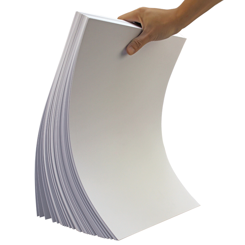 Thick A1 A2 300gsm Double Recycled White Cardboard Paper for Business Cards DIY Crafts Grocery Use-Custom Logo Laser Printing