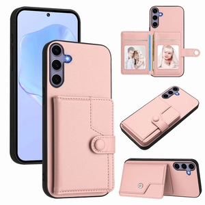 พร้อมช่องใส่บัตรเคสหนังสำหรับ <span class=keywords><strong>Samsung</strong></span> Galaxy ขอบ S25บวก S24 M56 S21 S23เป็นพิเศษเคสด้านหลัง A06 F06 - Product Image 1