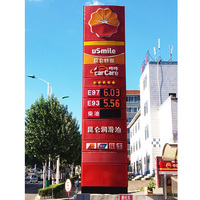 Pantalla LED para Precios con Brillo de 5500cd, Garantía de 2 Años, Tamaño Personalizable, Uso Interior/Exterior, Montaje Fijo/en Poste