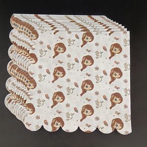 Vaisselle <span class=keywords><strong>jetable</strong></span> de <span class=keywords><strong>princesse</strong></span> rose de dessin animé pour des parties de douche de bébé <span class=keywords><strong>assiette</strong></span> en papier décorative de partie de rêve, tasse de papier, serviette - Product Image 2