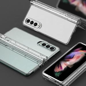 Étui transparent pour Samsung Galaxy Z Fold5 4 <span class=keywords><strong>3</strong></span> avec protection de la charnière, support pour stylet <span class=keywords><strong>S</strong></span>, anti-chute, <span class=keywords><strong>coque</strong></span> transparente - Product Image 2