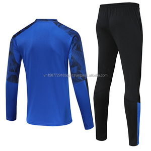 Conjunto Deportivo Unisex de Manga Larga con Media Cremallera y Estampado para Entrenamiento de Fútbol, Transpirable, de Secado Rápido, Anti-UV, Chaqueta para Otoño - Product Image 3