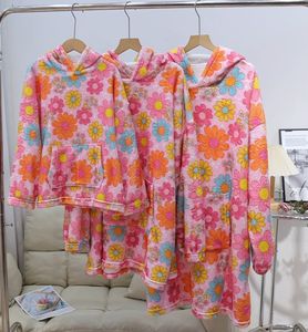 Stampa 3d personalizza il modello <span class=keywords><strong>pigiama</strong></span> di famiglia viola a righe a maniche lunghe alla moda giacca personalizzata per donne Pullover per bambini felpa - Product Image 5