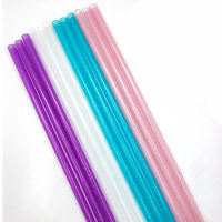 Pailles réutilisables décorées en gros, très demandées, 300 mm x 10 mm, en PP alimentaire pour gobelet de 40 oz