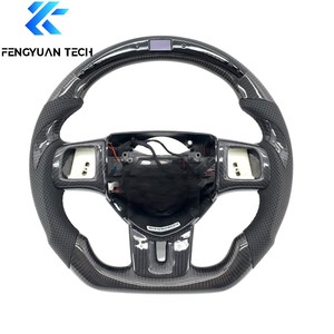 Volante Deportivo de Fibra de Carbono Real a <span class=keywords><strong>Precio</strong></span> Reducido para <span class=keywords><strong>Dodge</strong></span>/<span class=keywords><strong>DODGE</strong></span> Charger 2011 2012 2013 2014 2015 2016 - Product Image 1