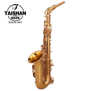 Saxophone alto professionnel en laiton de qualité supérieure avec tonalité Mi bémol et finition laquée or à prix avantageux - Product Image 2