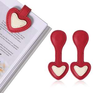 Magnetic Leather <b>Bookmarks</b> Magnetic Pen Holder Book Marks Clip <b>Gift</b> for Book Lover Readers - Product Image 1