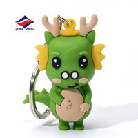 Longzhiyu, usine ODM avec 20 ans d'expérience, porte-clés en PVC 3D pour souvenirs de voitures, porte-clés en silicone PVC personnalisé avec logo