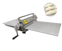 Laminoir à pâte professionnel manuel en acier inoxydable haute productivité, réversible pour pâte feuilletée, neuf, pour pâte au lait et à la farine de blé