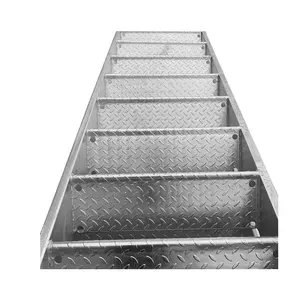 Açık için özelleştirilmiş boyutu karbon çelik merdiven dökme demir düz merdiven fiyat