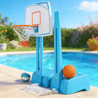 Jeux de piscine gonflables, jeux de basket-ball et de volley-ball pour piscine, ensemble de jeux aquatiques gonflables à vendre