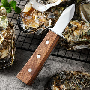 Herramienta <span class=keywords><strong>profesional</strong></span> para mariscos de cocina, mango de madera, cuchillo para ostras, abridor de conchas para ostras y vieiras para pelar - Product Image 3