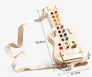 Maracas in Legno per Bambini con <span class=keywords><strong>Spartito</strong></span> Musicale, Strumenti Musicali in Legno Non Tossici per Bambini - Product Image 3