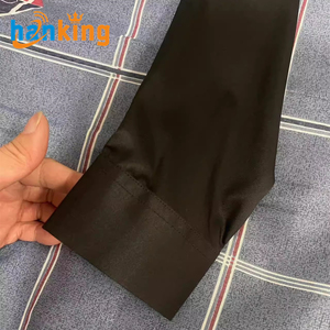 Ehanking camicia da uomo in tinta unita Anti rughe da uomo Casual a manica lunga elasticizzata Slim Fit camicetta - Product Image 6