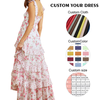Robes florales personnalisées pour femmes, robes élégantes pour femmes, robes d'été pour femmes, fabricants de vêtements pour femmes, robes décontractées pour femmes