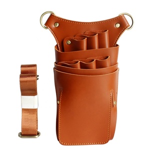 Salon Holster Leather Barber Hairdressing Holsters Scissors Comb Waist Bag Scissor Pouch Hairstyle Holster for Salon - Product Image 1