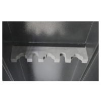 Coffre-fort mécanique en métal Shuaima SM-145K-5 avec serrure à clé, pour armes longues, 5 compartiments, plusieurs options de couleurs, pour la maison ou le bureau