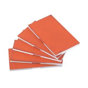 Folha de silicone quente estampagem termoestabilidade laranja vermelho relação adesiva de alumínio e dureza pode ser personalizado
