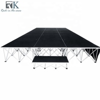 Scène mobile pour événements, en aluminium, pour concerts, DJ, fêtes en plein air, scène rapide, robuste, à vendre