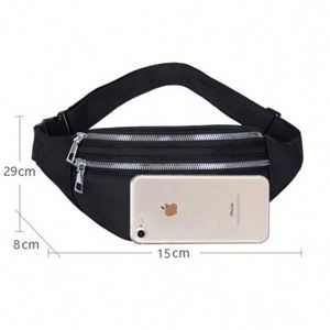 Bolso Bandolera de Diseño Nuevo 2023, Bolso de Pecho Multifuncional de Tela Oxford Impermeable, Riñonera Personalizada con Cierre de Cremallera Interior - Product Image 4