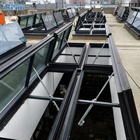 Fenêtre de toit électrique en verre de haute qualité avec profilé en aluminium, ouvertures automatiques pour balcon et fenêtre, persienne verticale
