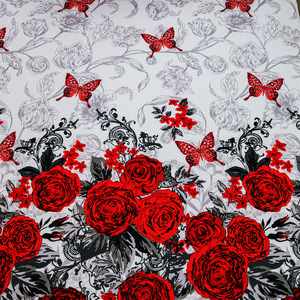 Housse <span class=keywords><strong>de</strong></span> coussin <span class=keywords><strong>de</strong></span> lit à fleurs en fibre chimique anti-salissure, style américain, trois pièces, pour le commerce extérieur transfrontalier - Product Image 3