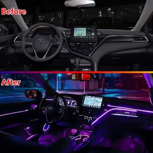 Pour Toyota Camry 2018-2023 Symphony <span class=keywords><strong>Led</strong></span> <span class=keywords><strong>voiture</strong></span> intérieur éclairage ambiant atmosphère lumière Kit décoration accessoires - Product Image 2