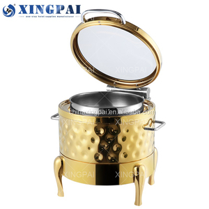 XINGPAI-calentador de sopa para hotel y <span class=keywords><strong>restaurante</strong></span>, tetera dorada de lujo con tapa de vidrio, 11 L - Product Image 3