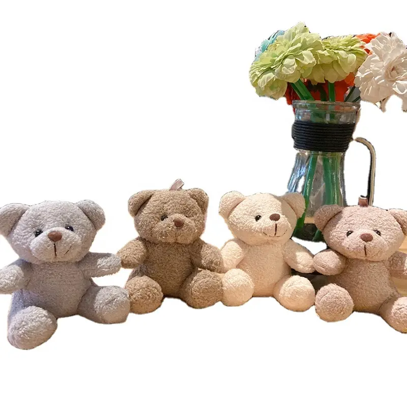 Oem Manufacturer Custom Logo Promotional Gifts Stuffed Teddy Bear Pendant Miniature Teddy Bear Keychain