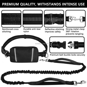 2025 vendita calda cintura di trazione elastica corda cane guinzaglio bici attacco Pet Walk Run guinzaglio guinzaglio mani libero animali domestici guinzaglio - Product Image 5