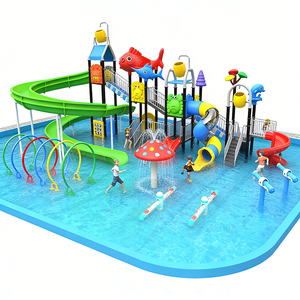 Parc aquatique extérieur pour adultes, <span class=keywords><strong>grand</strong></span> parc aquatique en plastique, piscine pour enfants, <span class=keywords><strong>toboggan</strong></span> aquatique commercial en fibre de verre - Product Image 3