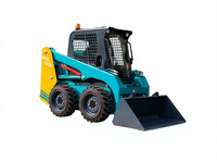 SWL2820 Skid Steer Loader Dengan Kontrol Throttle Ganda Sistem Hidrolik Halus Pilihan Aksesoris Penyapu Garpu Ember