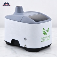 Pengharum Udara Mobil Pengisi Daya Nirkabel, Penyemprot Kabut, Baterai Lithium, Ultrasonik, Plastik, Penghilang Bau, Sterilisasi, Kabin Kendaraan