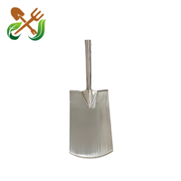 Bêche de terrassement en acier inoxydable avec poignée en D, pelle de terrassement soudée à la main pour aménagement paysager et repiquage, pelle monobloc en acier