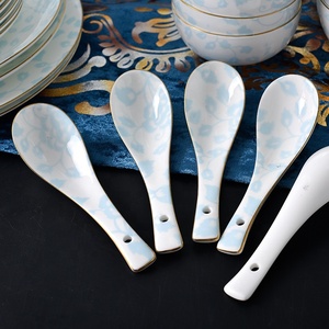 Fleur bleue glaçure couleur os chine 76 petits ustensiles de table <span class=keywords><strong>chinois</strong></span> modèle frais ustensiles de cuisine - Product Image 4