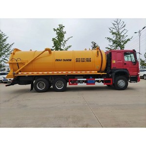 Camion-citerne de nettoyage des eaux usées Sino HOWO 6X4 23CBM, camion de nettoyage des égouts par aspiration et jet - Product Image 3