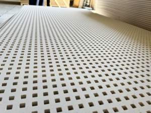 Plaque de plâtre perforée insonorisée pour intérieur, 240*120cm, épaisseur 12mm, panneau de plafond acoustique intérieur - Product Image 3