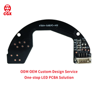 Carte de contrôle VF OEM/ODM CGX CGX-SUBV01S01A02, carte de panneau LED, fournisseur de PCBA personnalisé, conception de PCB, module électronique, 1 oz de cuivre