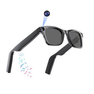 Occhiali Smart E02 con Traduzione AI, Streaming Live, Registrazione <span class=keywords><strong>Foto</strong></span> e Video 4K, Attivazione Vocale, Impermeabili, per Viaggi - Product Image 5