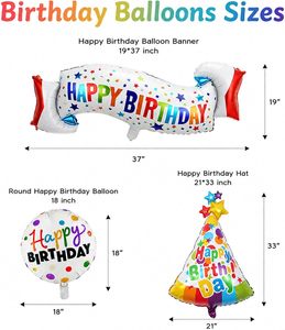 In the Trend New Design Happy Birthday Party <b>Decoration</b> Mix Color Cute Cartoon Sheep Whale Foil <b>Balloons</b> - Product Image 2