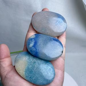 Piedra de Bolsillo de Cristal de Trollita Pulida Natural, Forma Ovalada, para Decoración del Hogar y Regalos Navideños - Product Image 5