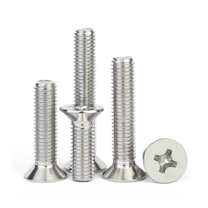 Viti per <span class=keywords><strong>Legno</strong></span> Personalizzate in Acciaio Inox 304, <span class=keywords><strong>Testa</strong></span> Piatta con Incavo a Croce, Metriche ISO - Product Image 2