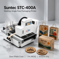 Mesin Cetak Karton Digital Suntec STC-400A Desktop Single Pass Kecepatan Tinggi untuk Tas Kertas Kraft