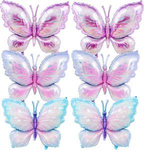 Décoration de scène pour fête sur le thème du papillon, respectueuse de l'environnement, pour baby shower, mariage, anniversaire, fête des mères, Halloween, ballons dégradés métalliques - Product Image 1