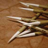 Kit de pinceaux de calligraphie de luxe, boîte en bois personnalisée doublée de velours, pinceaux faits à la main pour cadeaux d'entreprise personnalisés