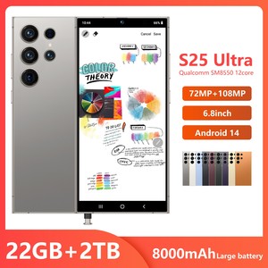 22G+2TB Último Modelo 2025 S25 Ultra Flagship 5G LTE CDMA Android 15 Deca Core Gaming 108MP S-Pen Pantalla LED 144Hz Doble SIM Desbloqueado - Product Image 2