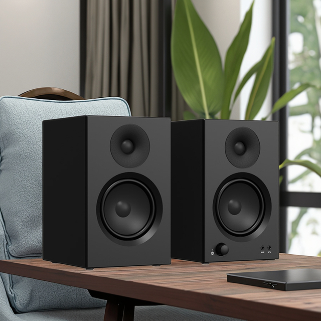 Ozzie Z01 4-Inch Studio Monitoring Audio Stereo Monitor Speaker Active Bluetooth Bookshelf Speaker for Music Producers