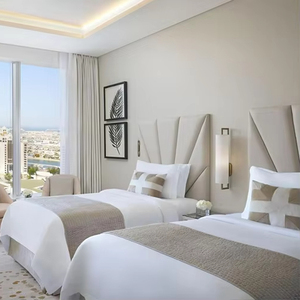 ชุดห้องนอน<span class=keywords><strong>โรงแรม</strong></span> Marriott หรูหราทันสมัย3 4 5ดาวเฟอร์นิเจอร์ไม้เมลามีนสำหรับใช้ในอพาร์ตเมนต์ - Product Image 1